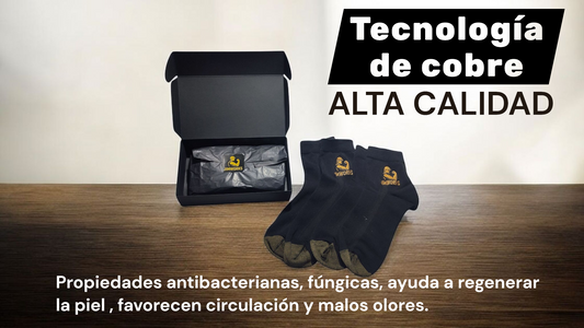 CALCETINES tecnología de Iones de Cobre pack 2ud