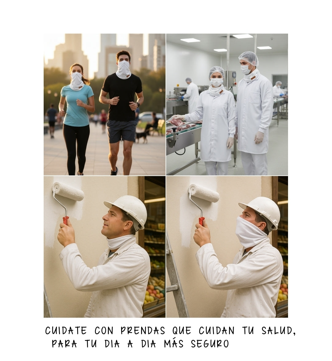 Braga de cuello antibacteriana