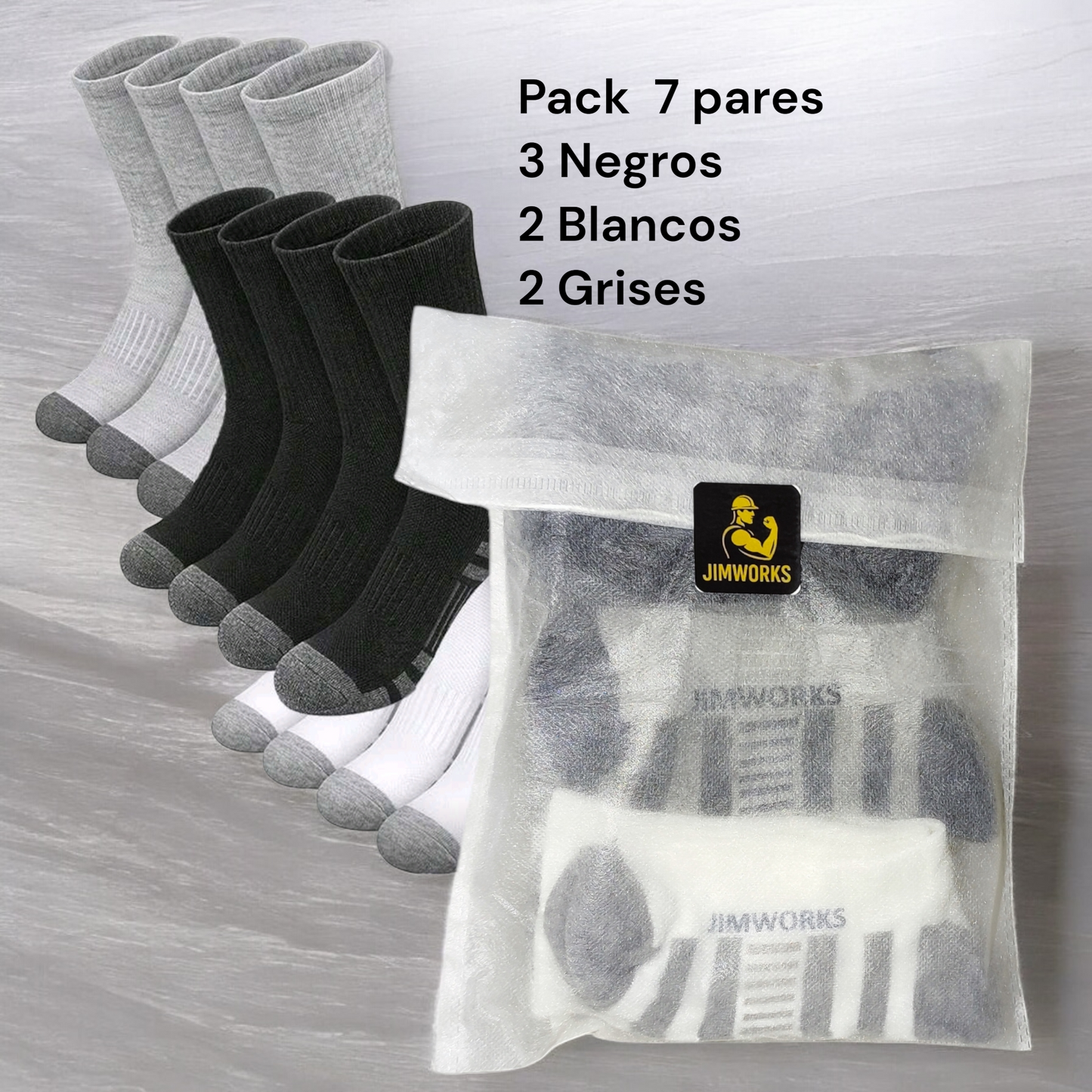 Calcetines Finos Transpirables Pack de 7 Pares