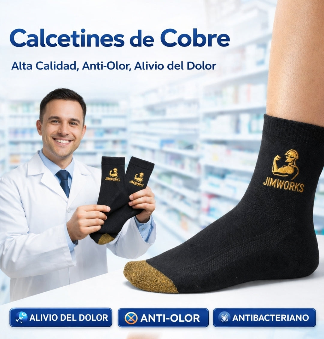 Calcetines Tecnología de Iones de Cobre Estuche 2 pares