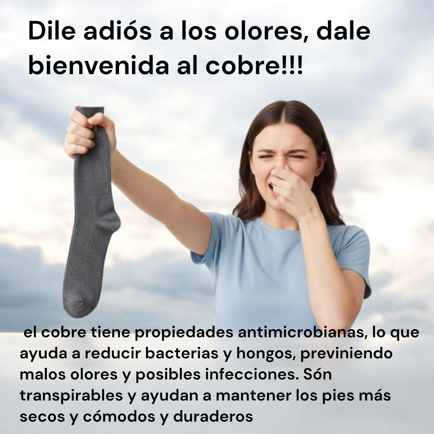Calcetines Tecnología de Iones de Cobre Estuche 2 pares