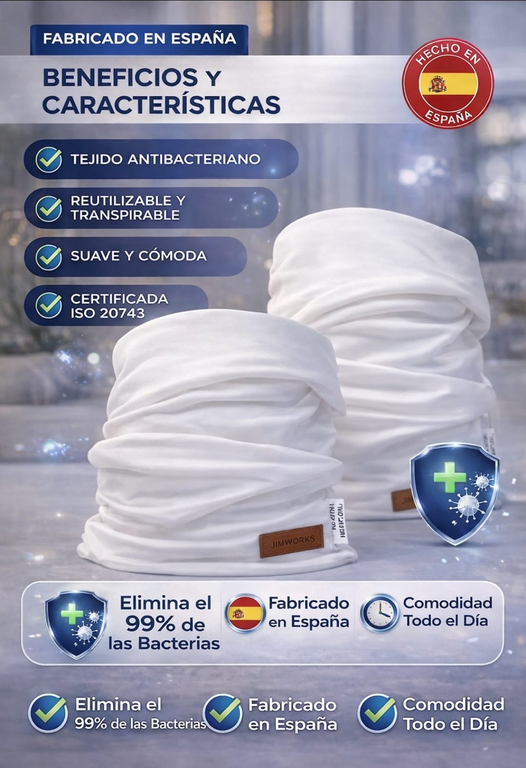 Braga de Cuello Antibacteriana